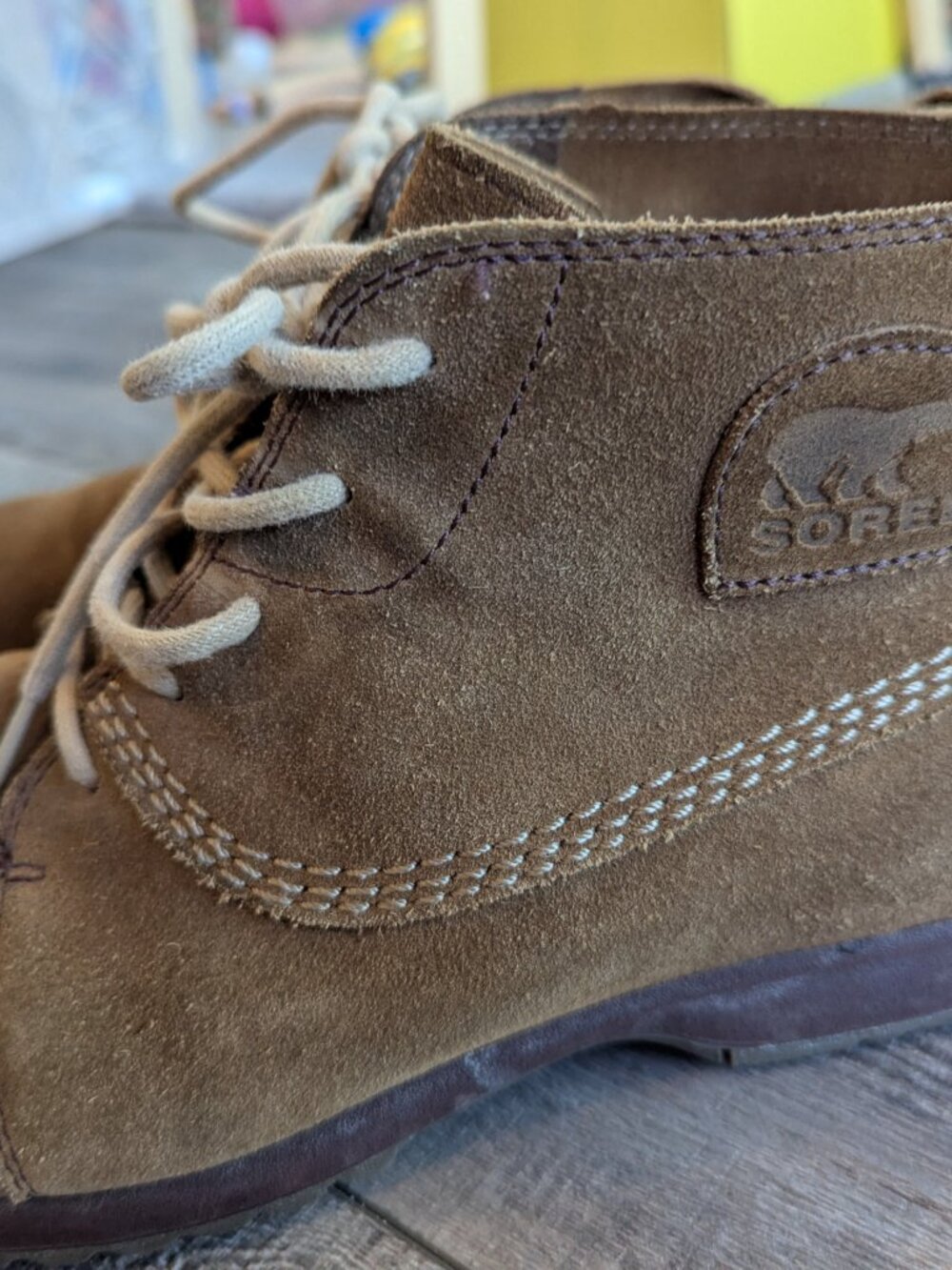 Sorel Men's Suede Greely Chukka Ankle Boots Waterproof Cafe Brown 10.5 - Picture 5 of 12